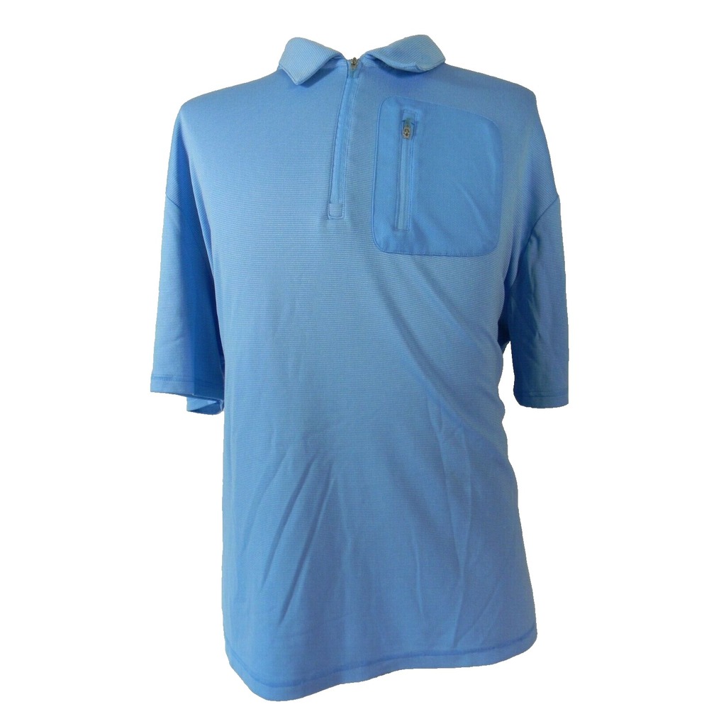 Reel Legends polo shirt men's 2XL XXL blue short-sleeve Vented outdoor fishing